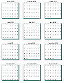 Free Printable Yearly Calendar - 2009