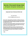 Secrets of Successful Garage Sales Ebook