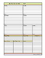 Weekly Planner Sheet - Block Style