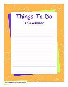 Click Here to Download the FREE Things To Do This Summer Template